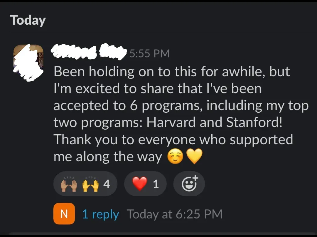 Client win: darien accepted